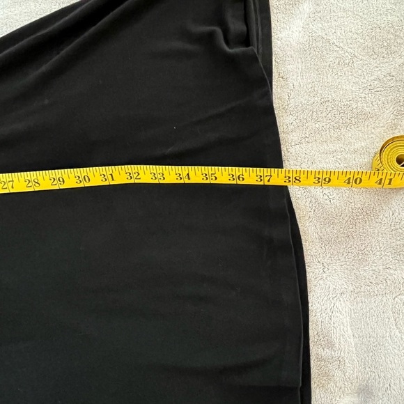 EILEEN FISHER Cowl Neck Jersey Stretch Long Sleeve Dress Medium Minimalist - Picture 12 of 12